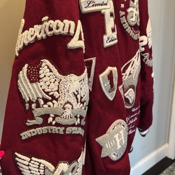 Pelle Pelle limited edition Burgundy Varsity Jacket Vintage and Rare EUC 3XL - Picture 6 of 16